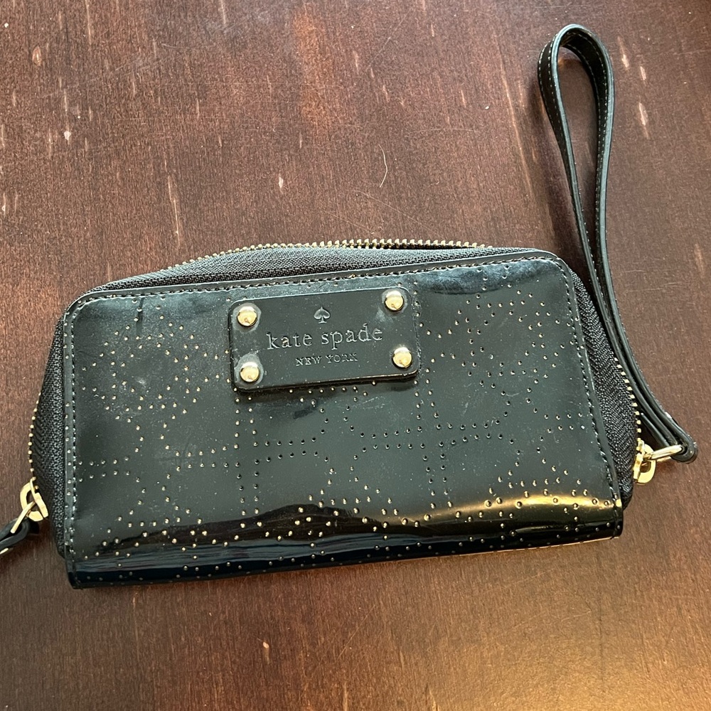 Kate Spade Black Wristlet